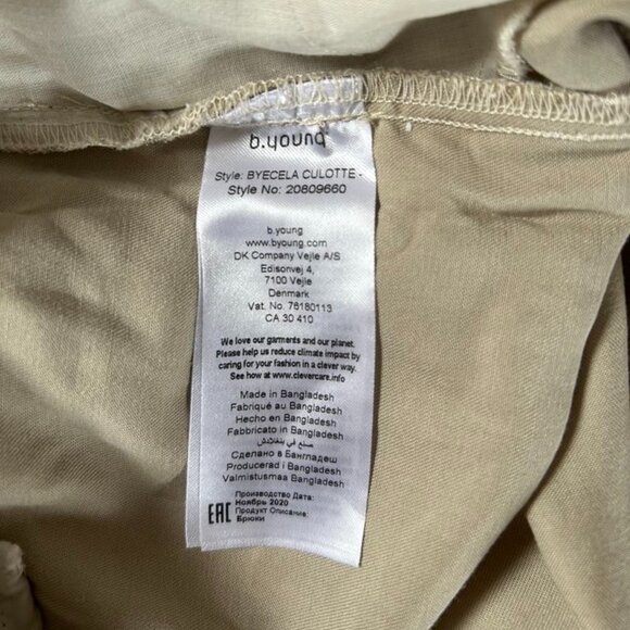 Wide leg lyocel culottes - b.young size 12 - Picture 7 of 8